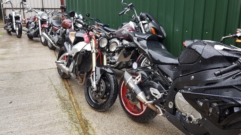 Gardaí seized ten bikes in the heavily fortified compound Crumlin