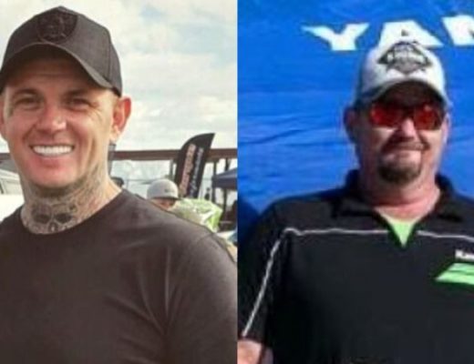 Cameron Martin (right) was a car enthusiast and keen jet skier. He died less than two kilometres from where his friend Shane Ross (left) was found dead several days later.