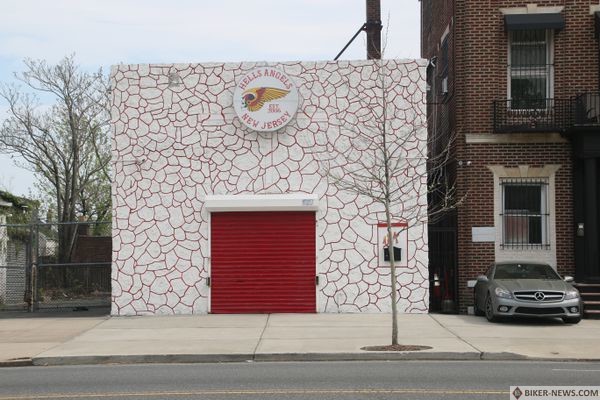 The Hells Angels clubhouse on Clinton Avenue in Newark.