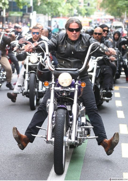 Bishop Brian Tamaki on a Man Up ride in 2017.