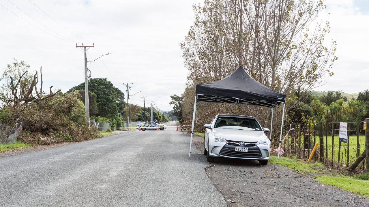 The scene of the shooting which left Epalahame Tu’uheava dead and his wife with a bullet still lodged in her head. Picture: Counties Manukau Police