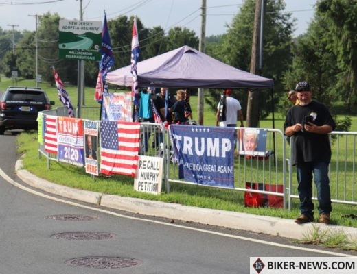 All is calm as Bikers for Trump rally in Bedminster