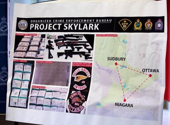 Ontario Provincial Police along with Niagara Regional, Hamilton and Ottawa police departments announced Project Skylark which targeted drug trafficking and with other crimes in those jurisdictions. - Bob Tymczyszyn , Torstar