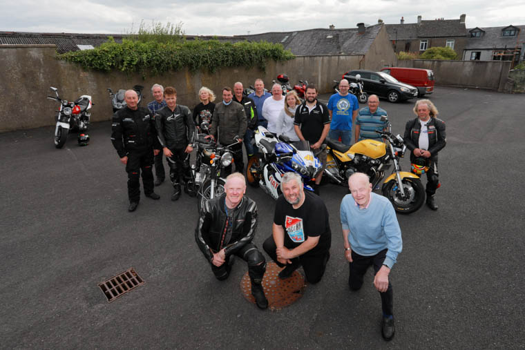 KIRK Hanlon, Howard Anderson, and Bobby Ingram, along with members and some visiting bikers and friends, who came along to watch and take part in Rathfriland Motorcycle Club's 25th Anniversary Run on Sunday. 