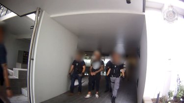 Queensland police have charged three Comanchero outlaw motorcycle gang members with assaulting a man in the Fortitude Valley precinct in Brisbane.