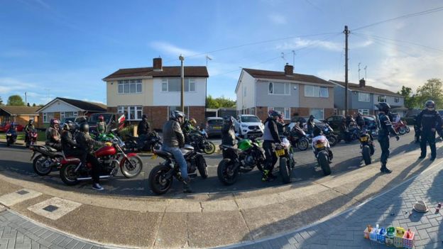 Riders from the Dengie and South Essex Bikers