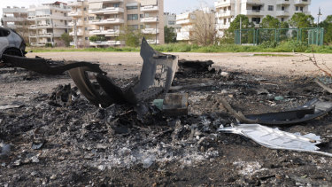 The site in Athens where Amad Malkoun's car exploded.