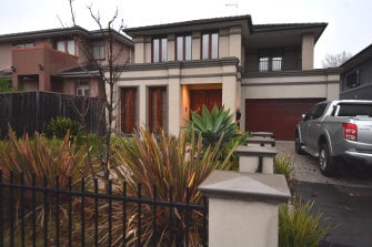 Lawyer John Voitin was shot at this home in Valentine Avenue in Kew.