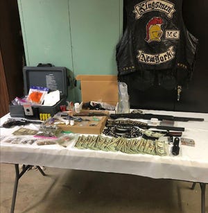 A search of Zadul and his car turned up guns, knives, marijuana, other suspected drugs, and paraphernalia, along with items linking him to the Kingsmen Motorcycle Club.