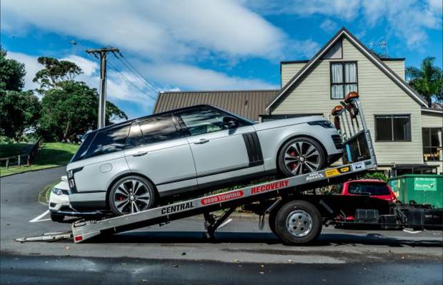 One of the late model Range Rovers seized in Operation Nova. Photo / Supplied