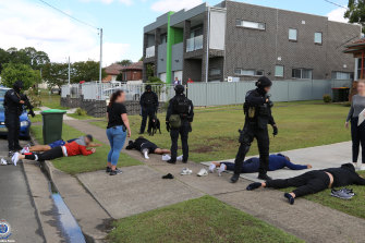 Eight people were arrested as police crackdown on Firearm Prohibition Orders across Sydney.